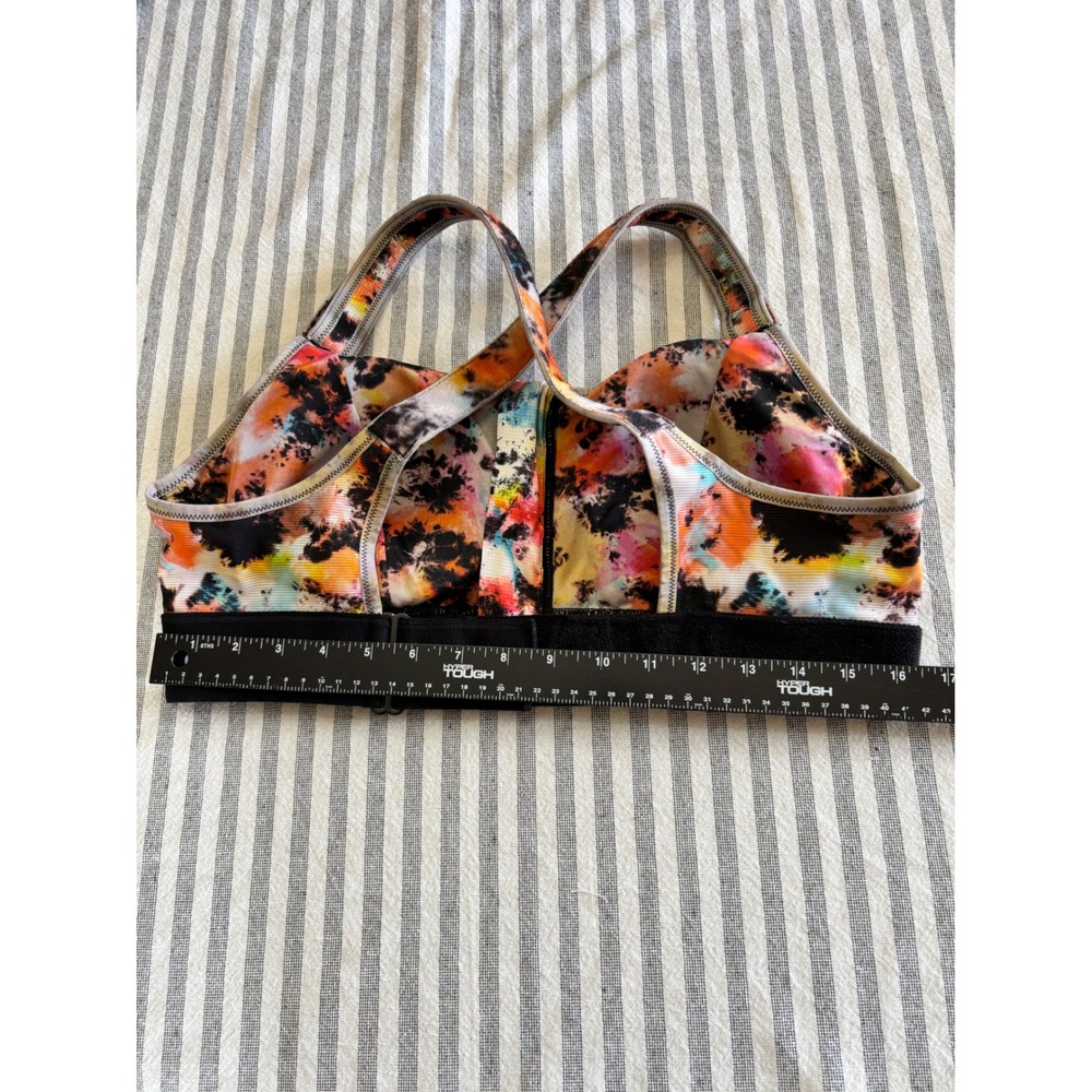 Shefit High Impact Size Small Orange Tie-Dye Print Custom Fit Sports Bra - Picture 9 of 10